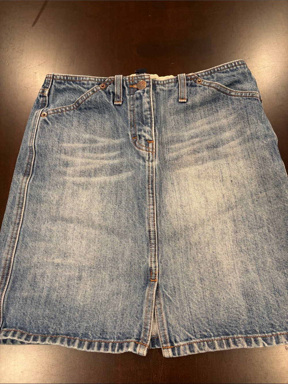 J. Crew Light Blue Denim Midi Skirt